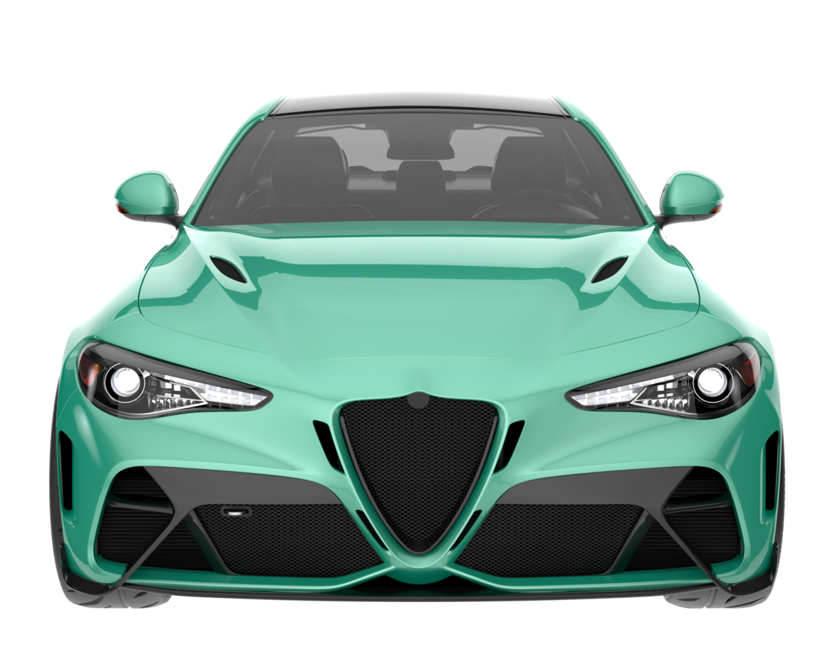 Sport car isolated on transparent background. 3d rendering - illustration png