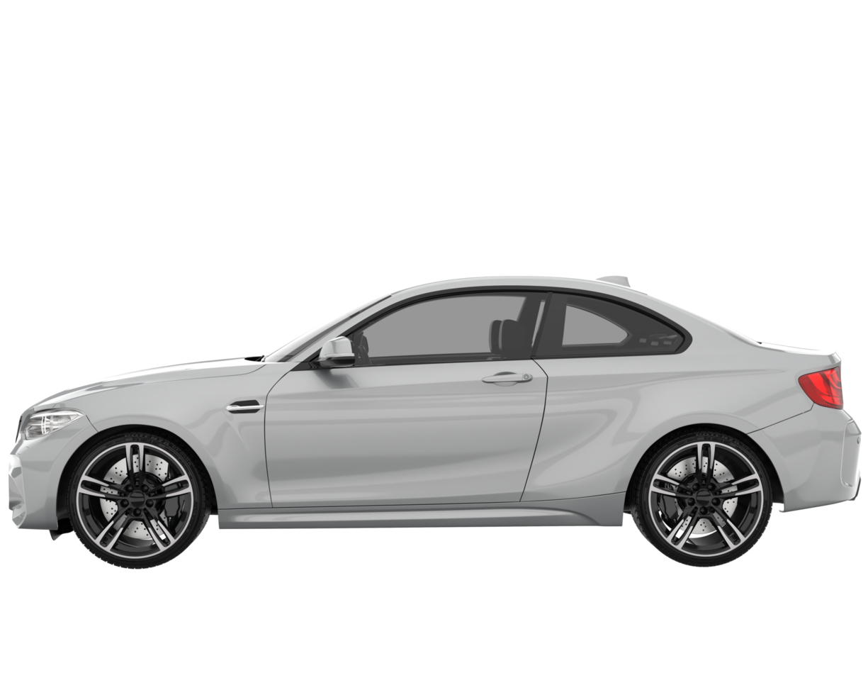 Sport car isolated on transparent background. 3d rendering - illustration png