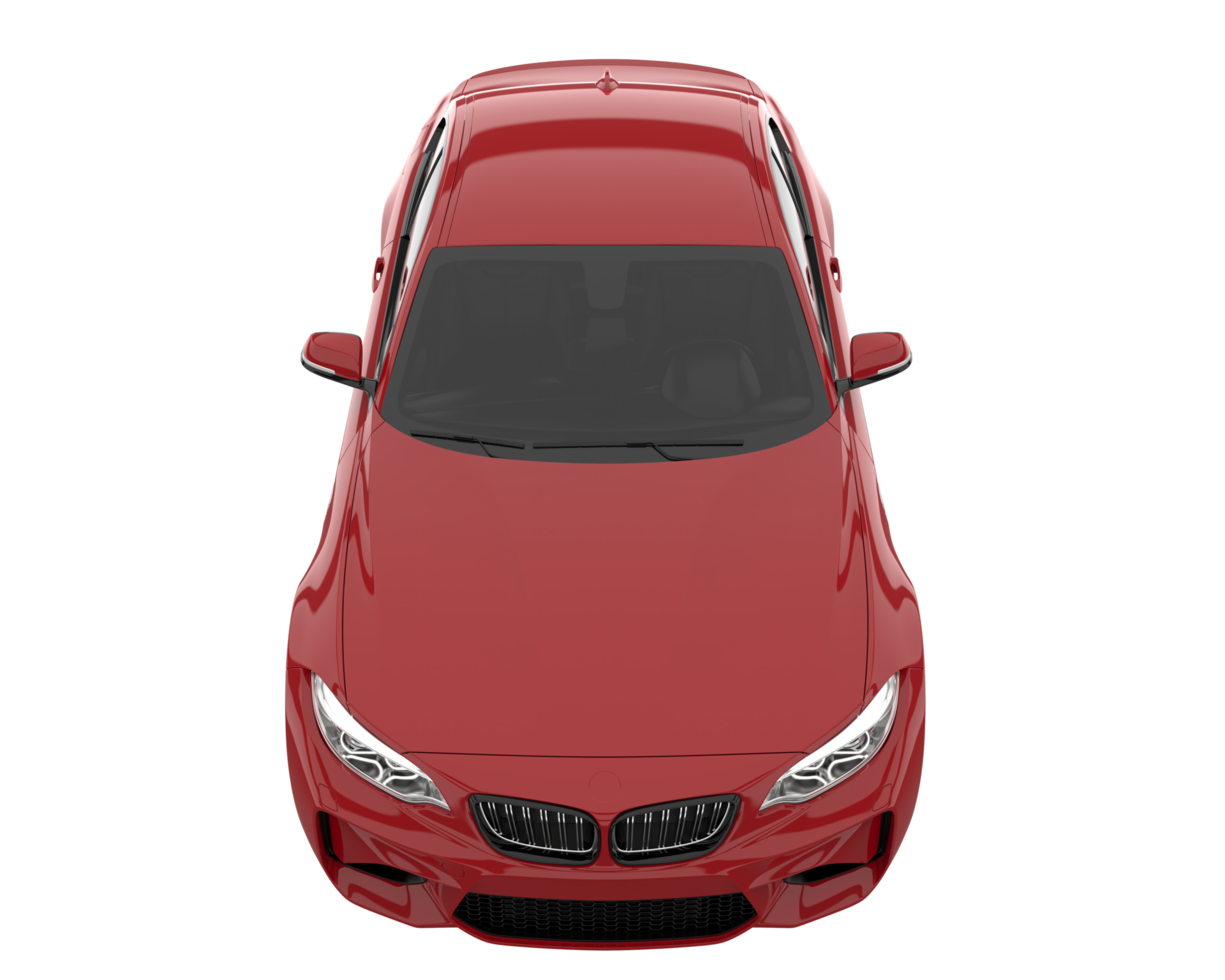 Sport car isolated on transparent background. 3d rendering - illustration png