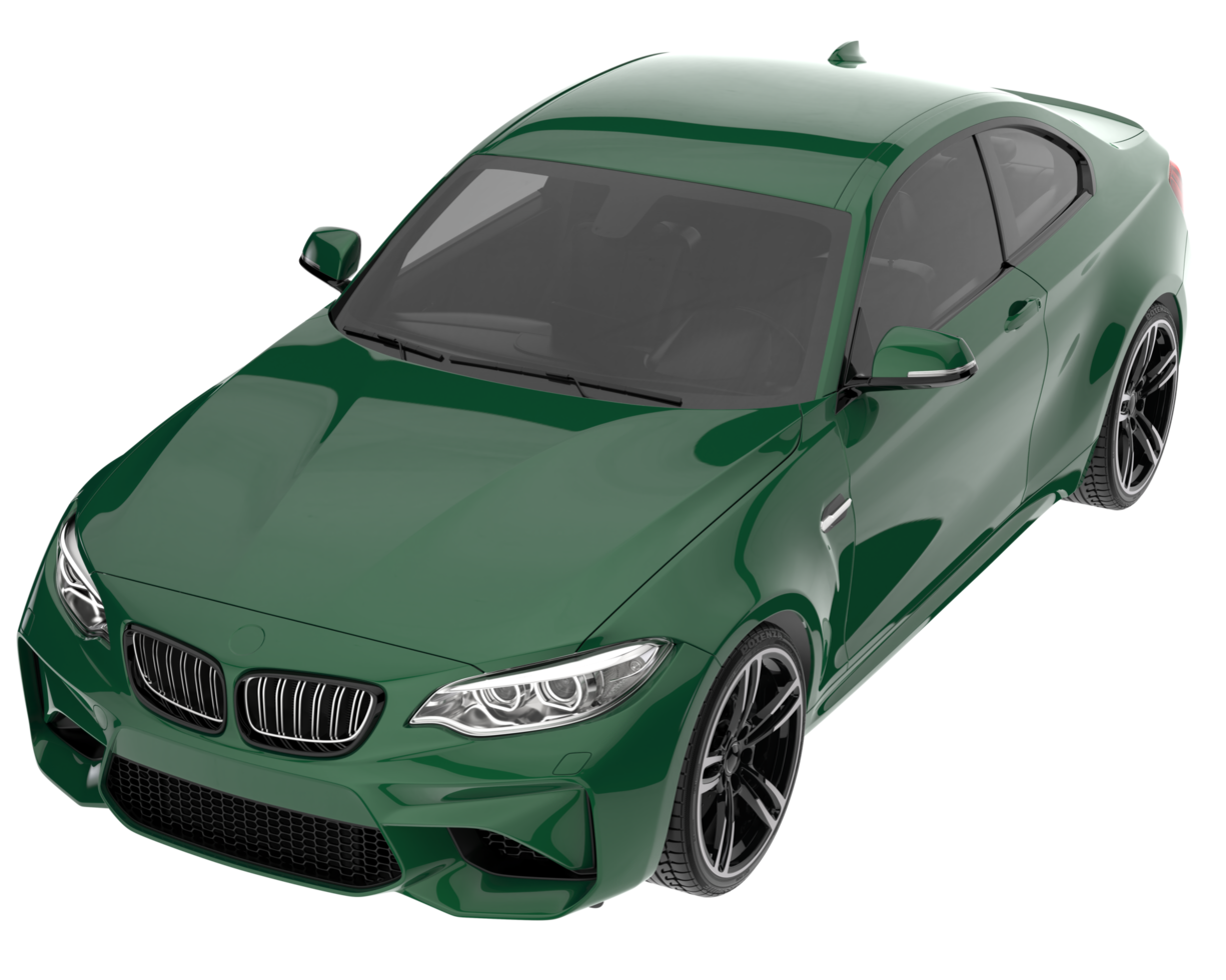 Sport car isolated on transparent background. 3d rendering - illustration png