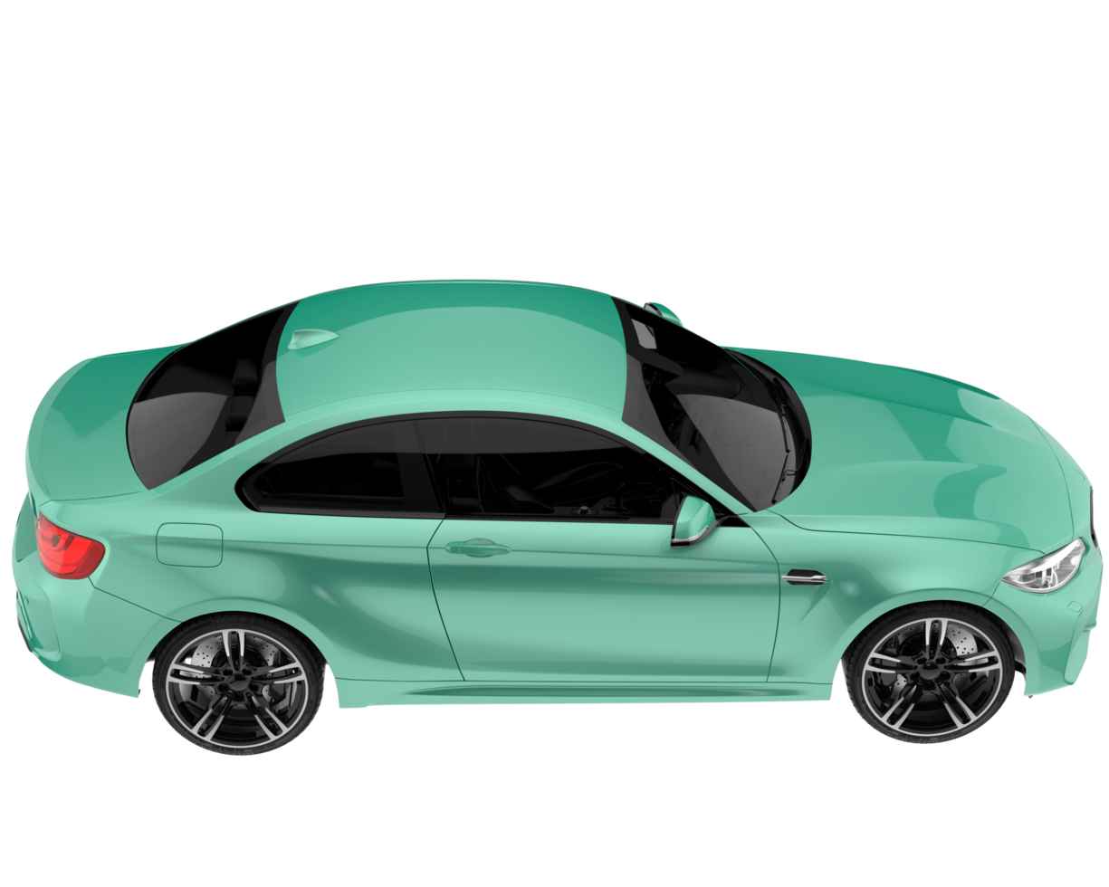Sport car isolated on transparent background. 3d rendering - illustration png