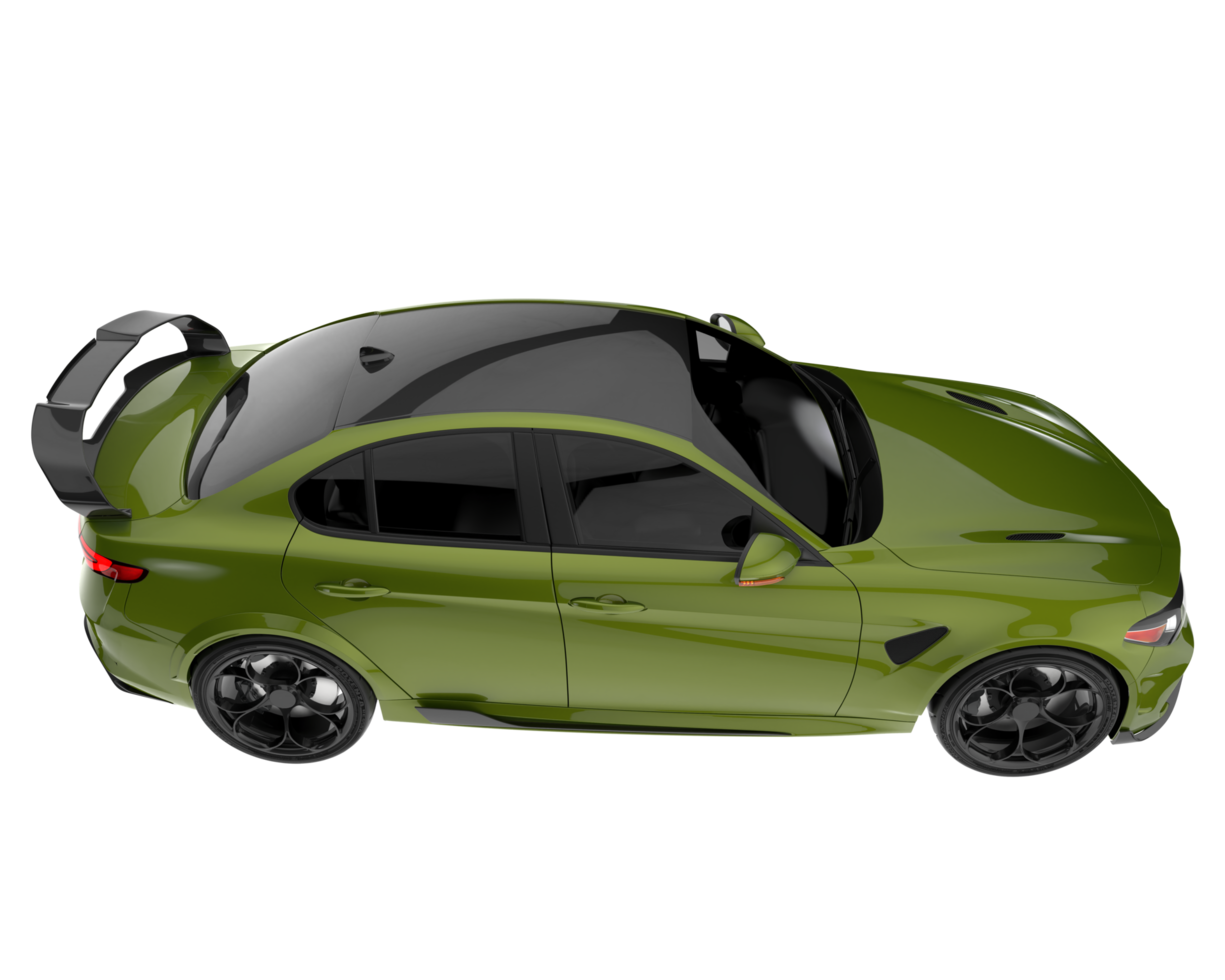 Sport car isolated on transparent background. 3d rendering - illustration png