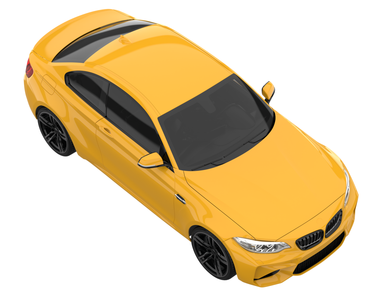 Sport car isolated on transparent background. 3d rendering - illustration png