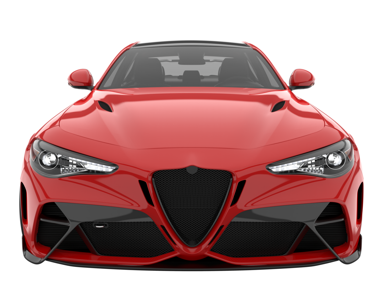 Sport car isolated on transparent background. 3d rendering - illustration png