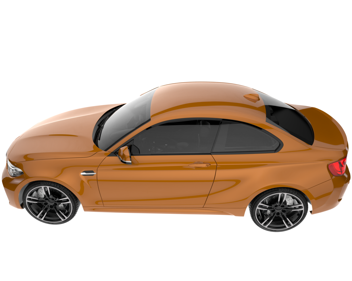 Sport car isolated on transparent background. 3d rendering - illustration png