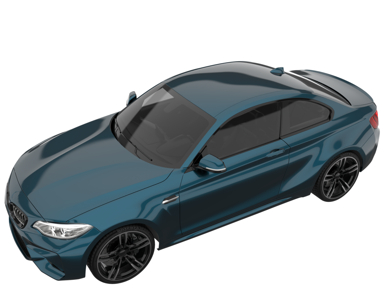 Sport car isolated on transparent background. 3d rendering - illustration png