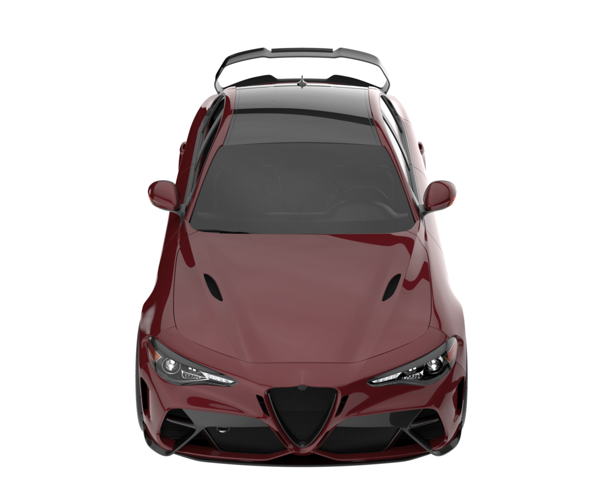 Sport car isolated on transparent background. 3d rendering - illustration png