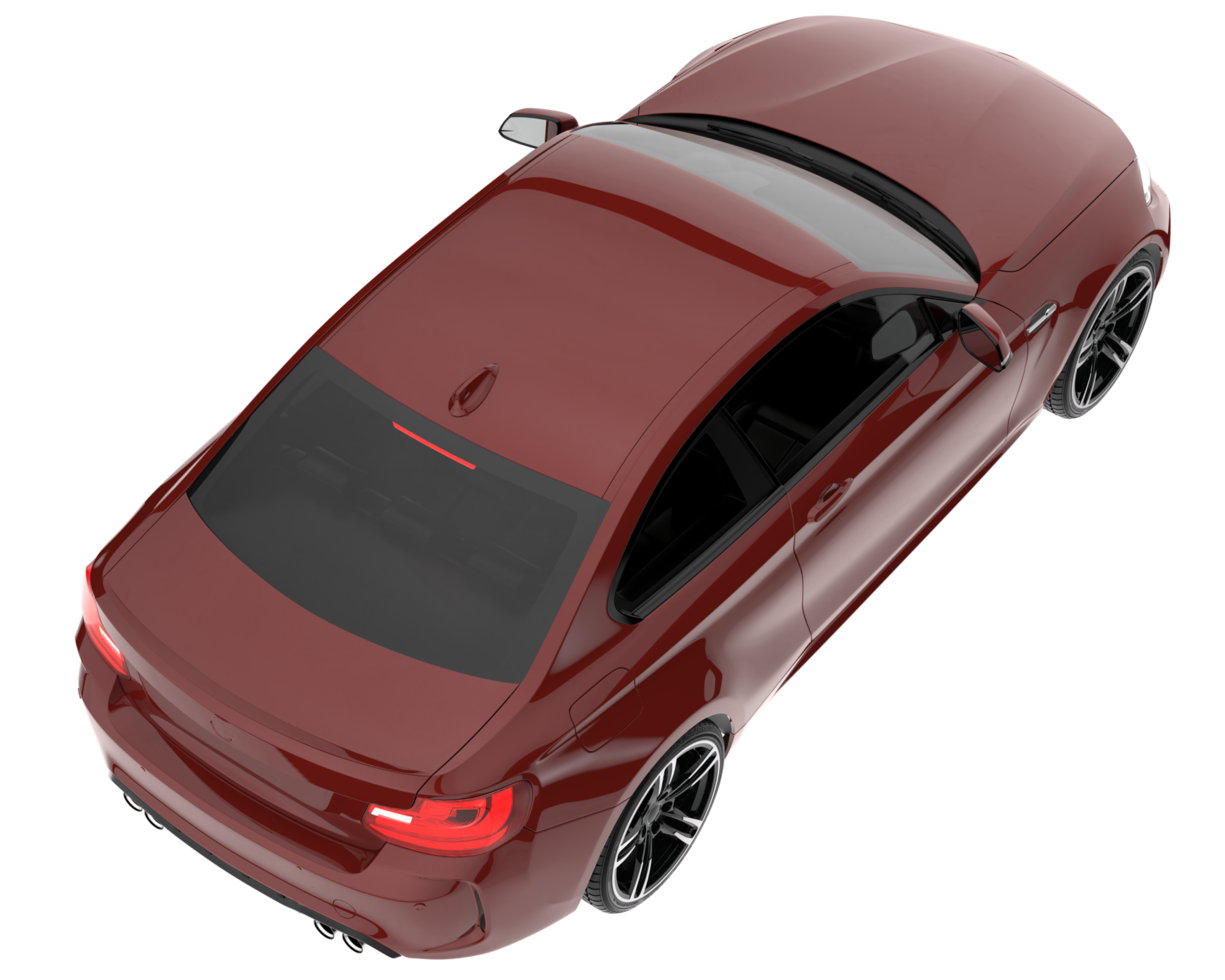 Sport car isolated on transparent background. 3d rendering - illustration png