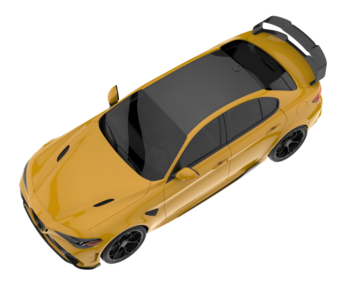 Sport car isolated on transparent background. 3d rendering - illustration png