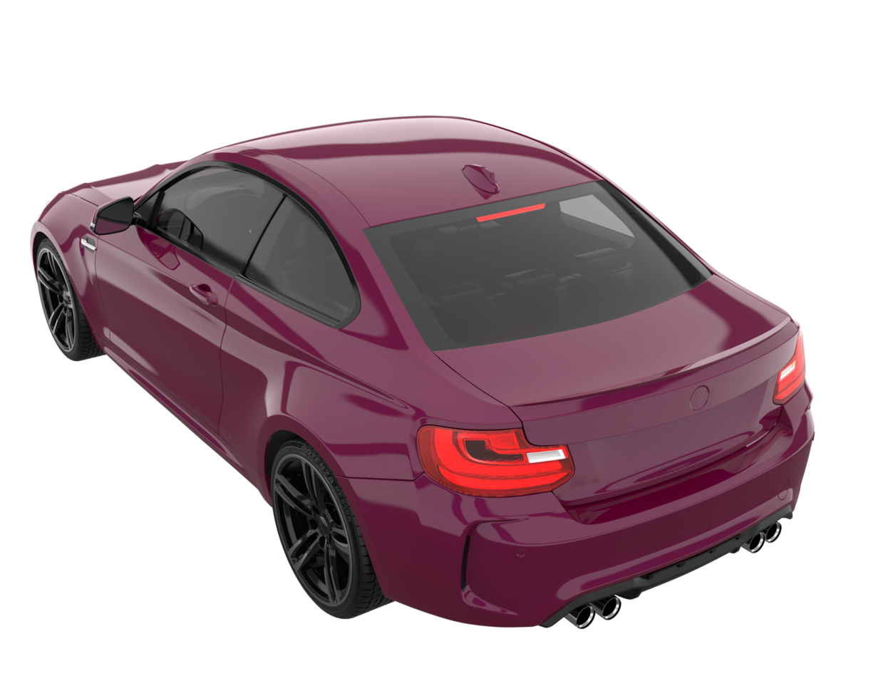 Sport car isolated on transparent background. 3d rendering - illustration png