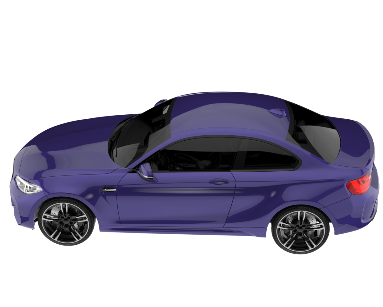 Sport car isolated on transparent background. 3d rendering - illustration png