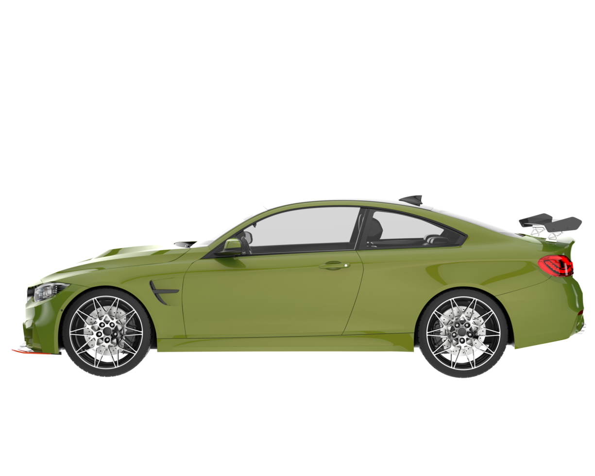 Sport car isolated on transparent background. 3d rendering - illustration png