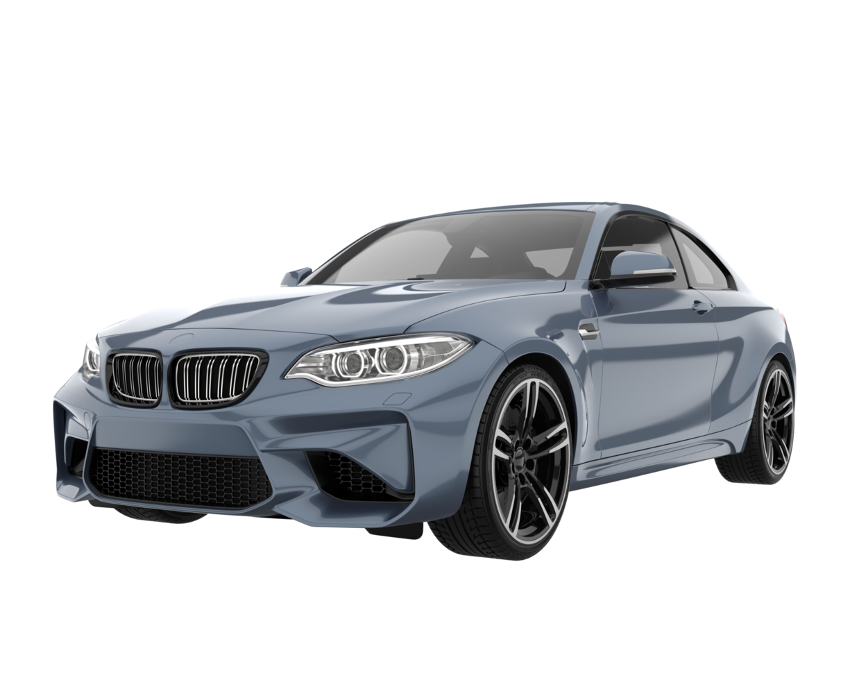 Sport car isolated on transparent background. 3d rendering - illustration png