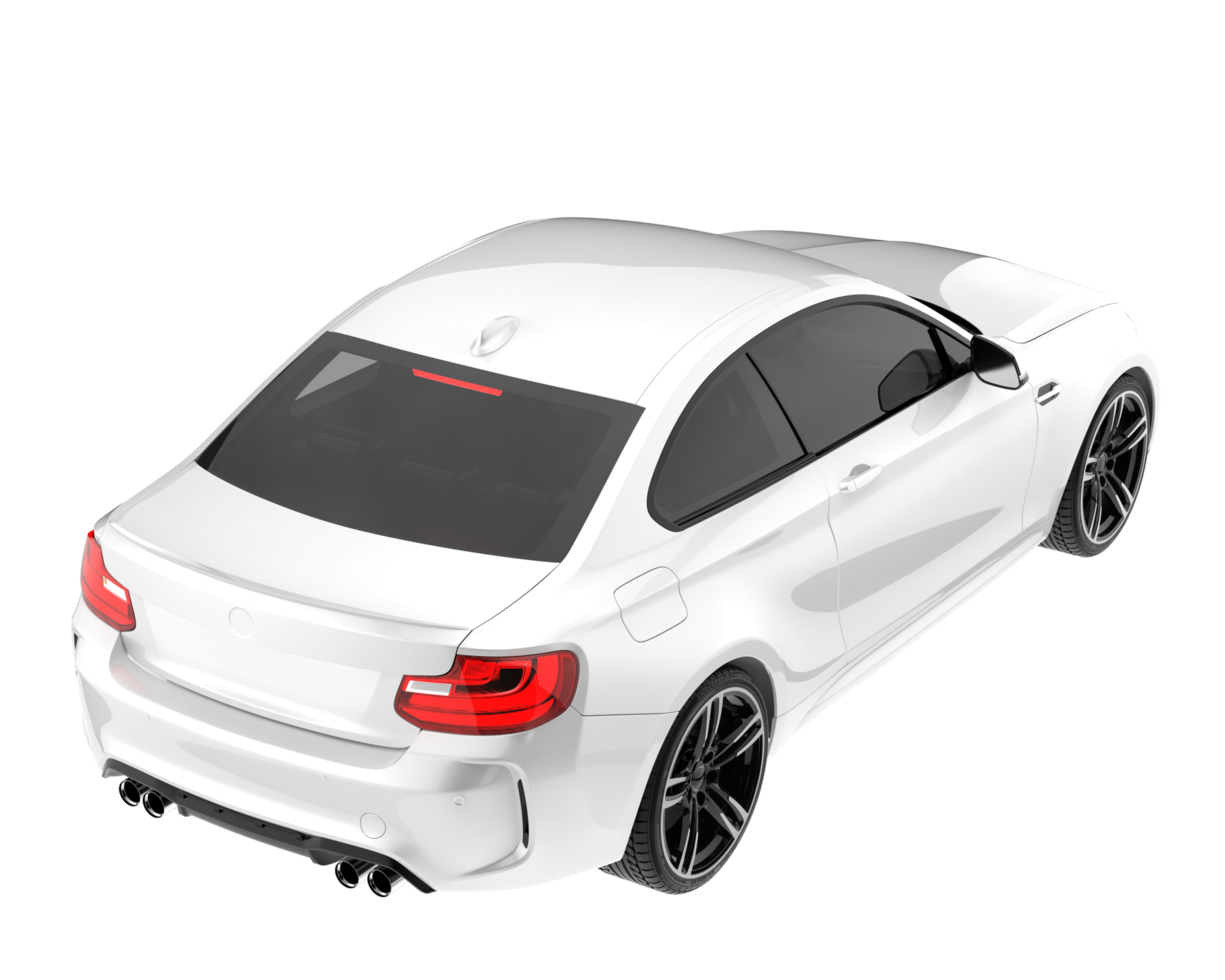 Sport car isolated on transparent background. 3d rendering - illustration png