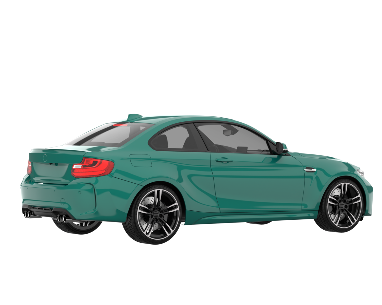 Sport car isolated on transparent background. 3d rendering - illustration png