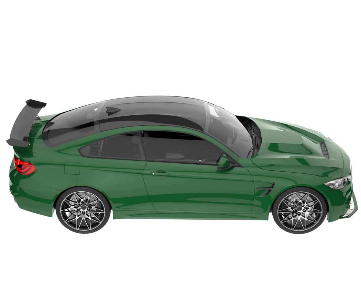 Sport car isolated on transparent background. 3d rendering - illustration png