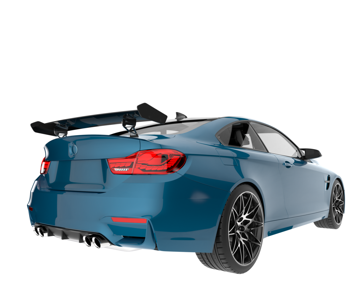 Sport car isolated on transparent background. 3d rendering - illustration png
