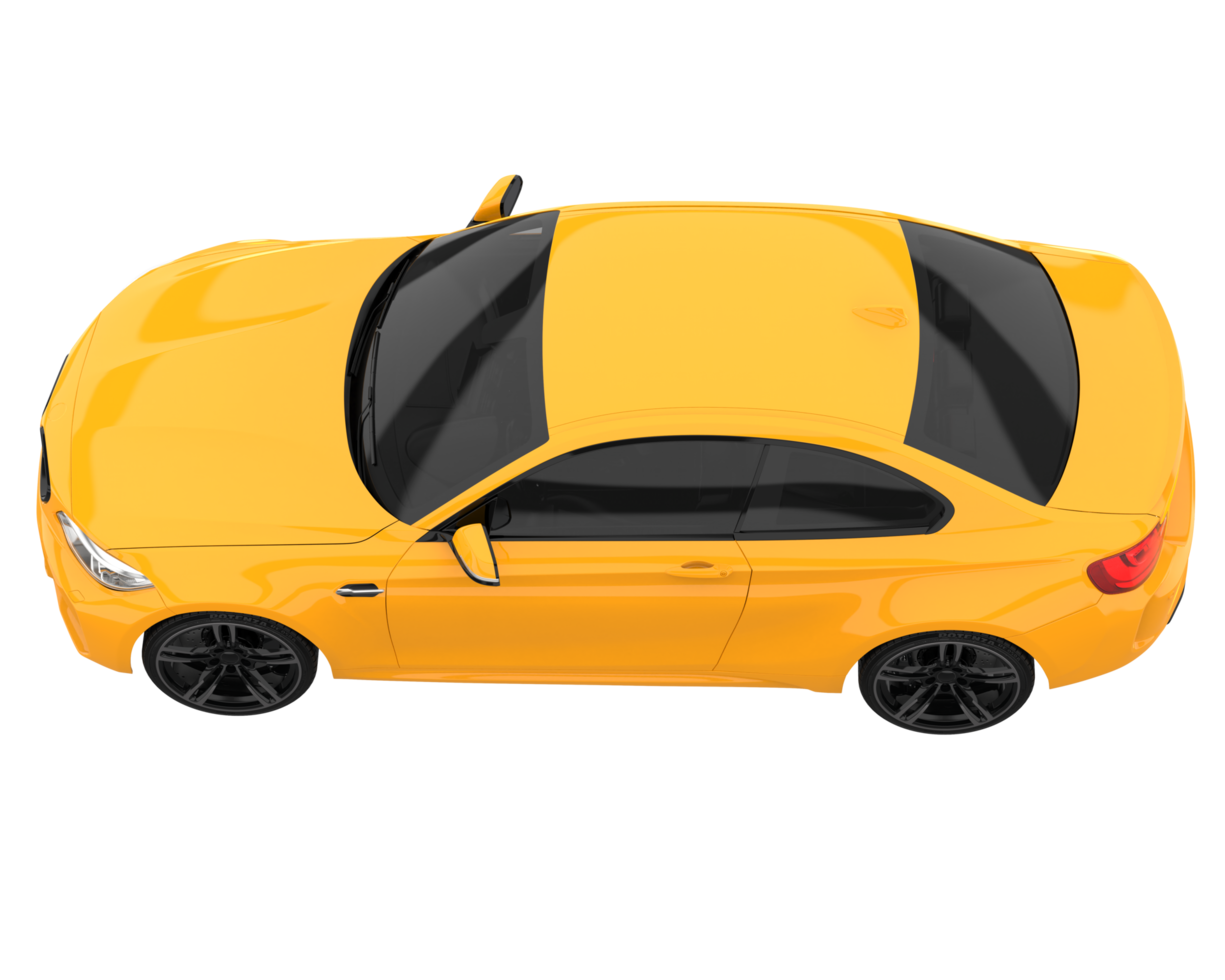 Sport car isolated on transparent background. 3d rendering - illustration png