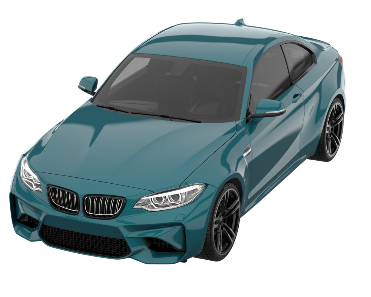 Sport car isolated on transparent background. 3d rendering - illustration png