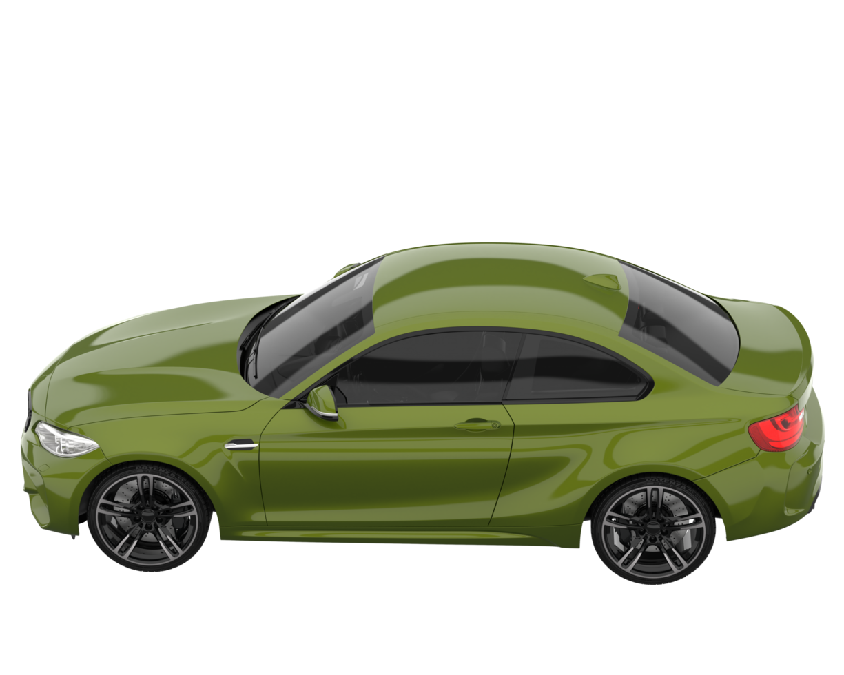 Sport car isolated on transparent background. 3d rendering - illustration png