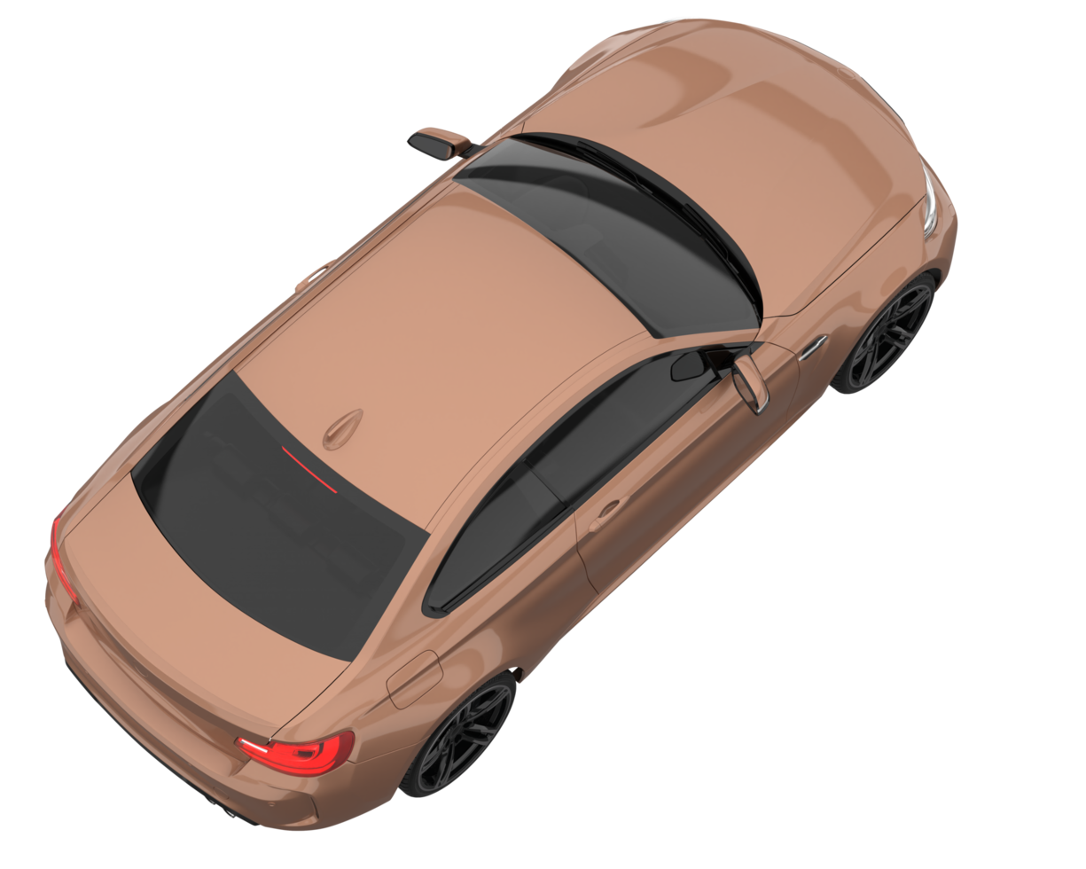 Sport car isolated on transparent background. 3d rendering - illustration png