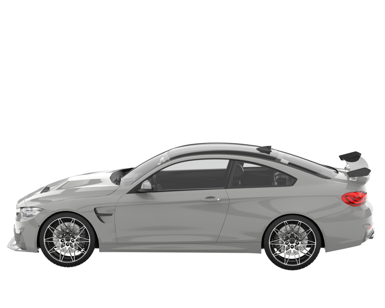 Sport car isolated on transparent background. 3d rendering - illustration png
