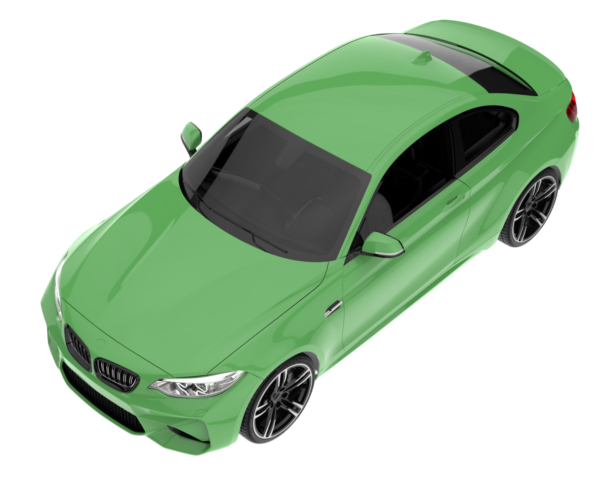 Sport car isolated on transparent background. 3d rendering - illustration png