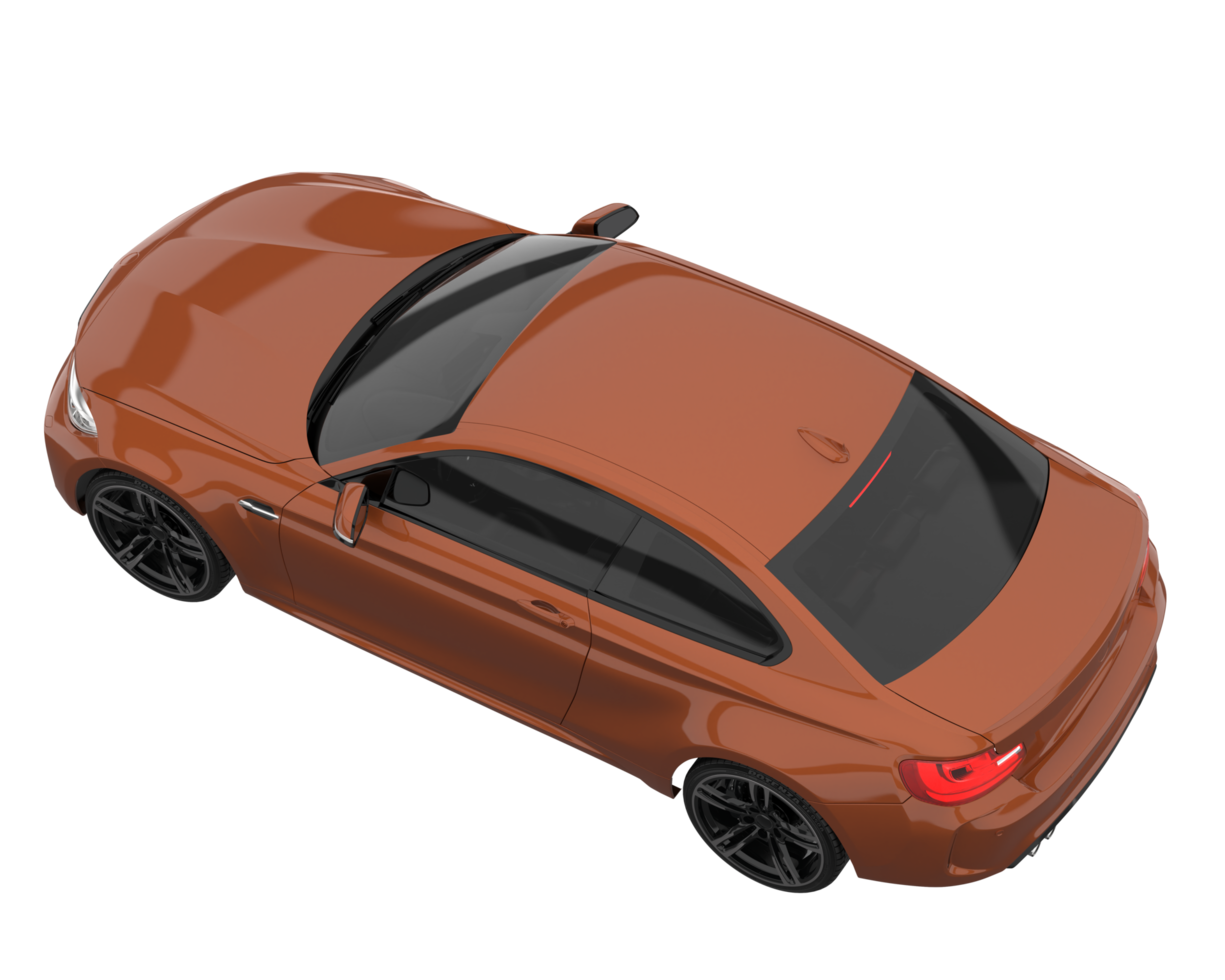 Sport car isolated on transparent background. 3d rendering - illustration png