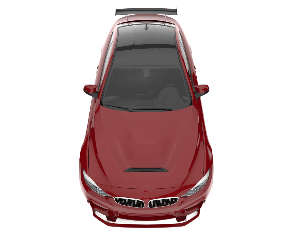 voiture de sport isolée sur fond transparent. rendu 3d - illustration png