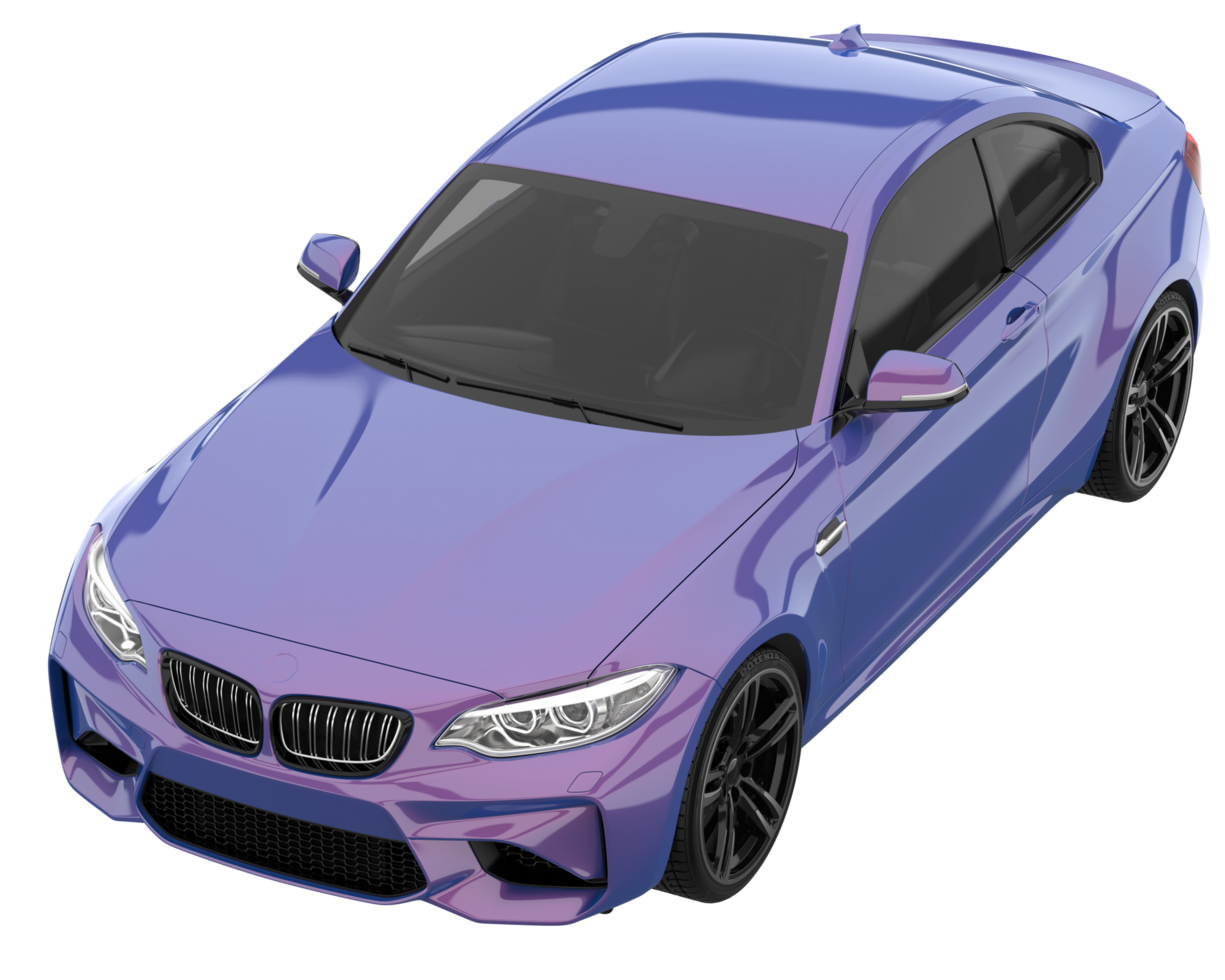 Sport car isolated on transparent background. 3d rendering - illustration png