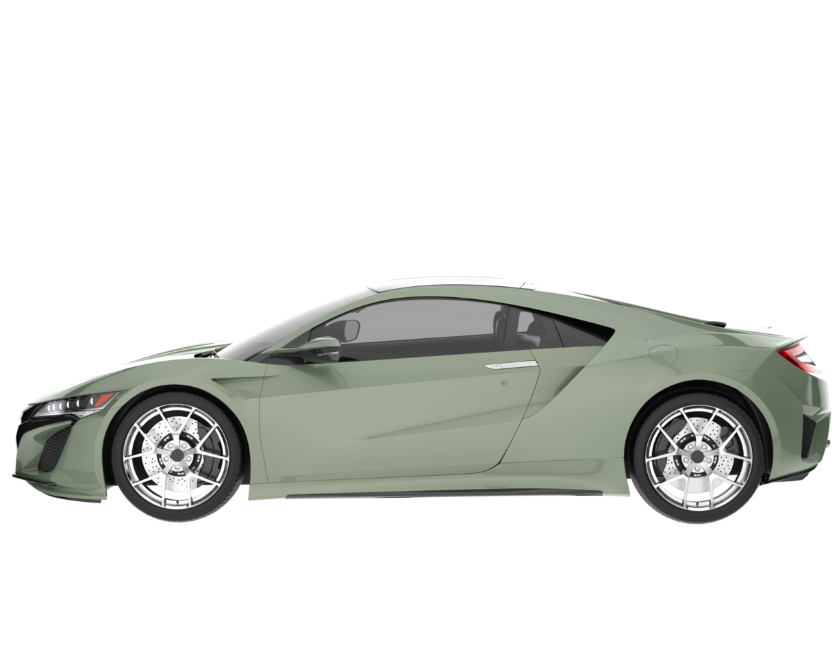Sport car isolated on transparent background. 3d rendering - illustration png