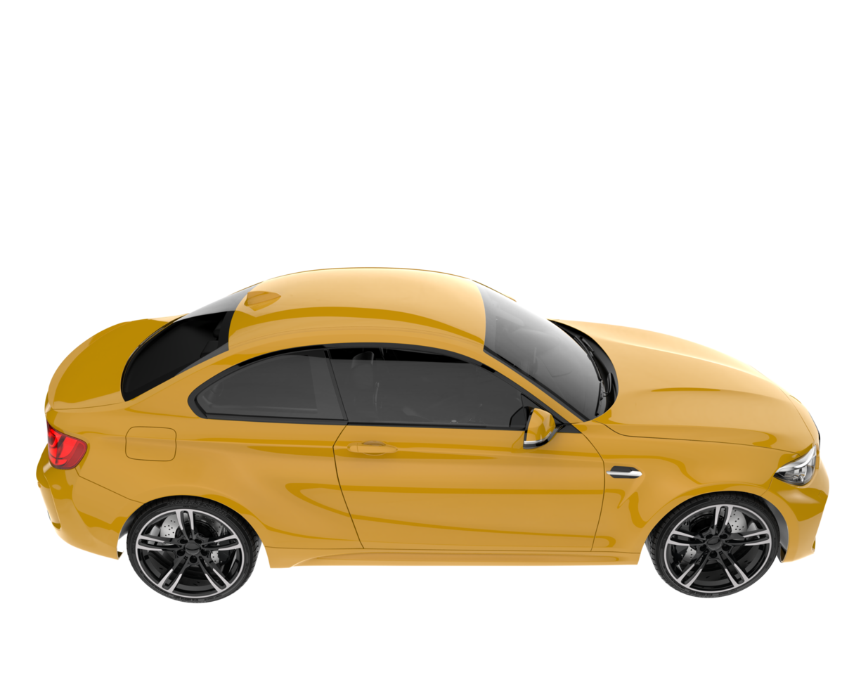 Sport car isolated on transparent background. 3d rendering - illustration png