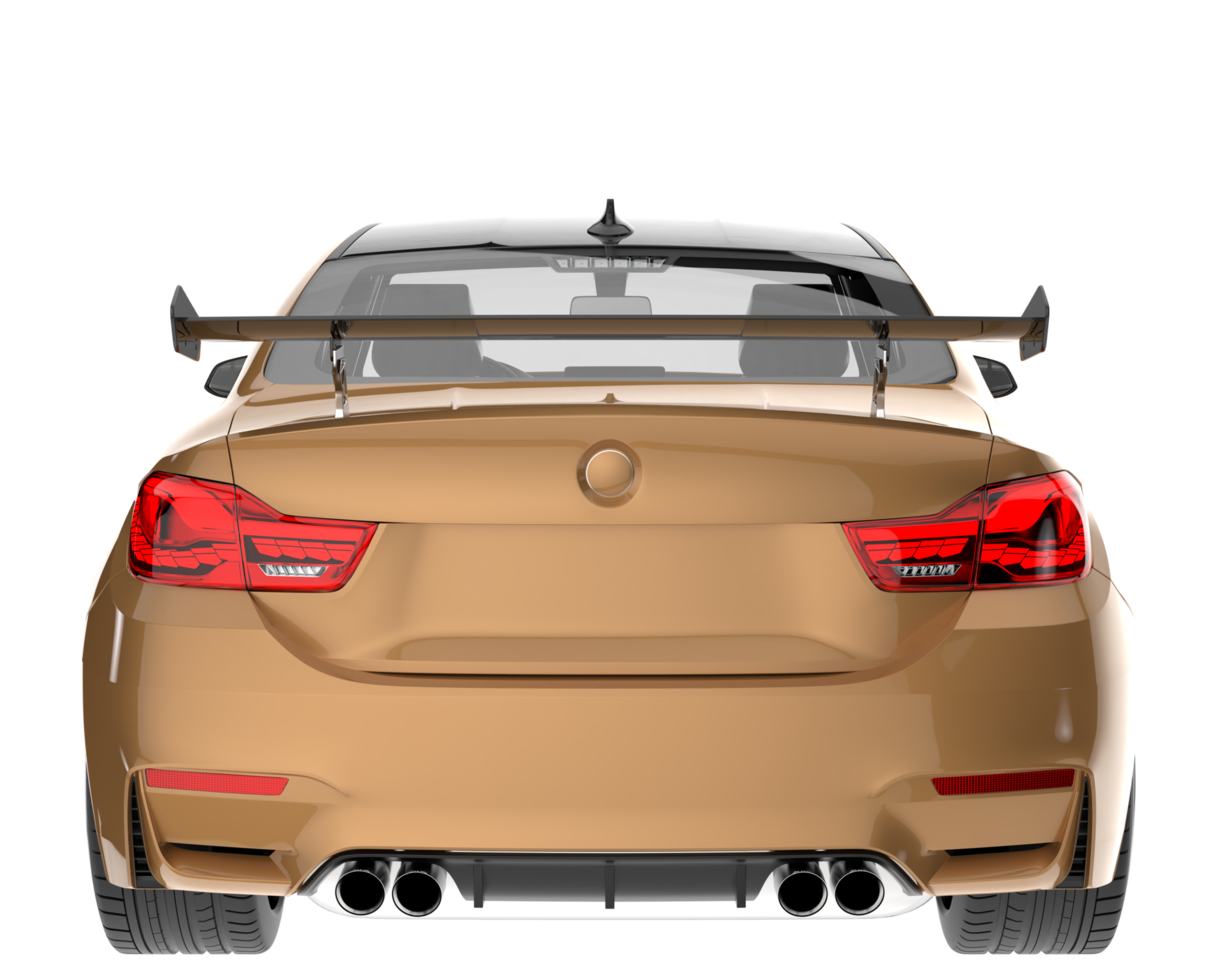 Sport car isolated on transparent background. 3d rendering - illustration png