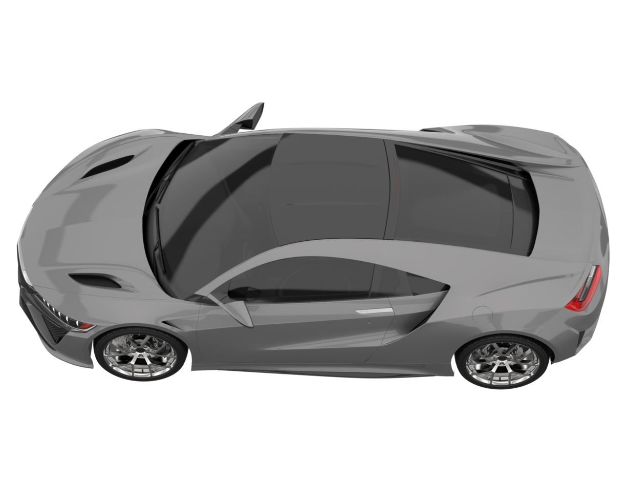 Sport car isolated on transparent background. 3d rendering - illustration png