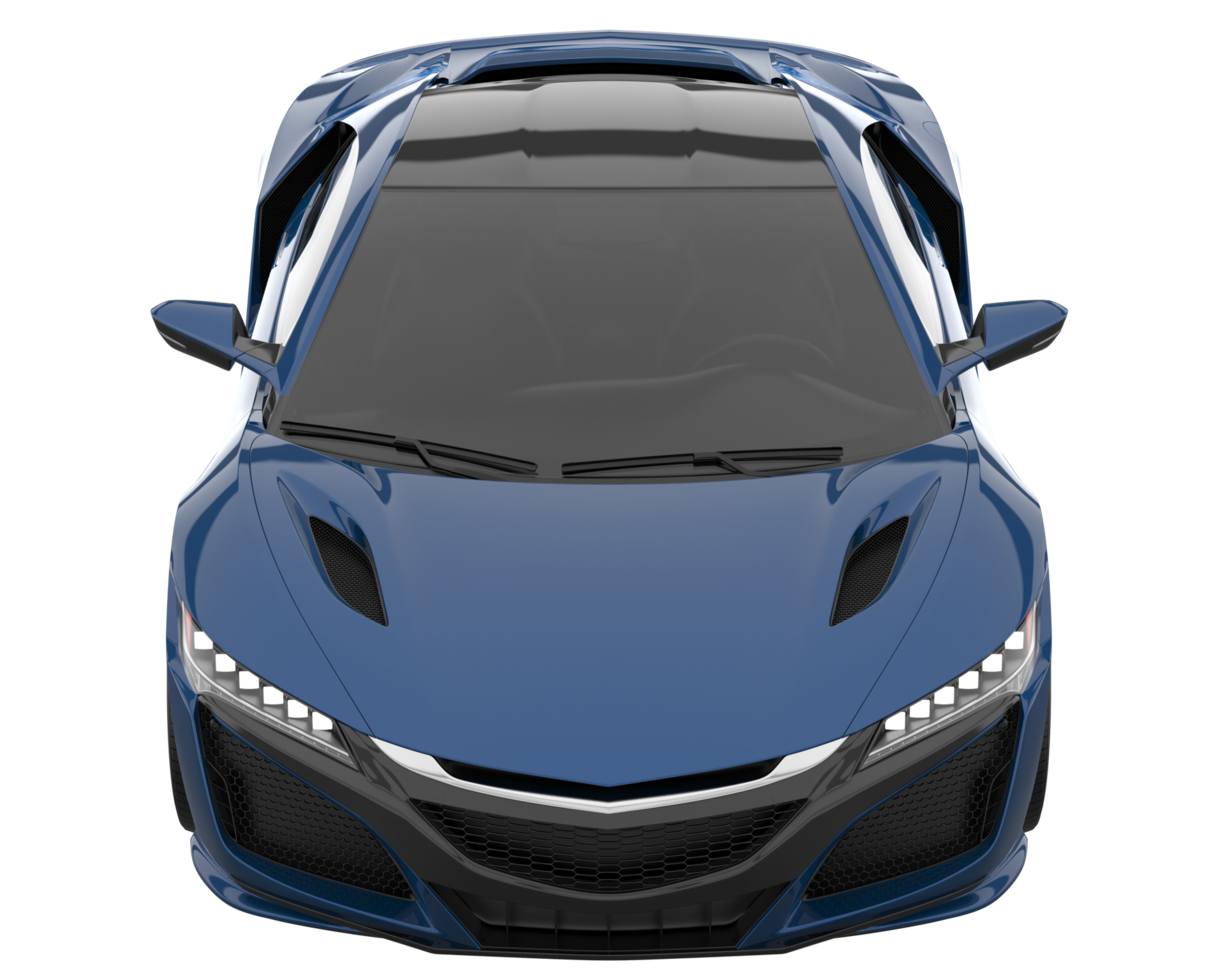 Sport car isolated on transparent background. 3d rendering - illustration png