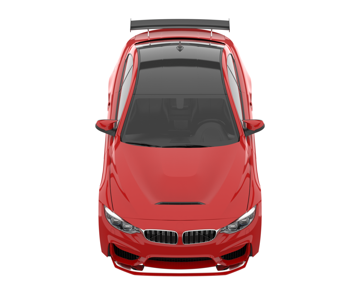 Sport car isolated on transparent background. 3d rendering - illustration png