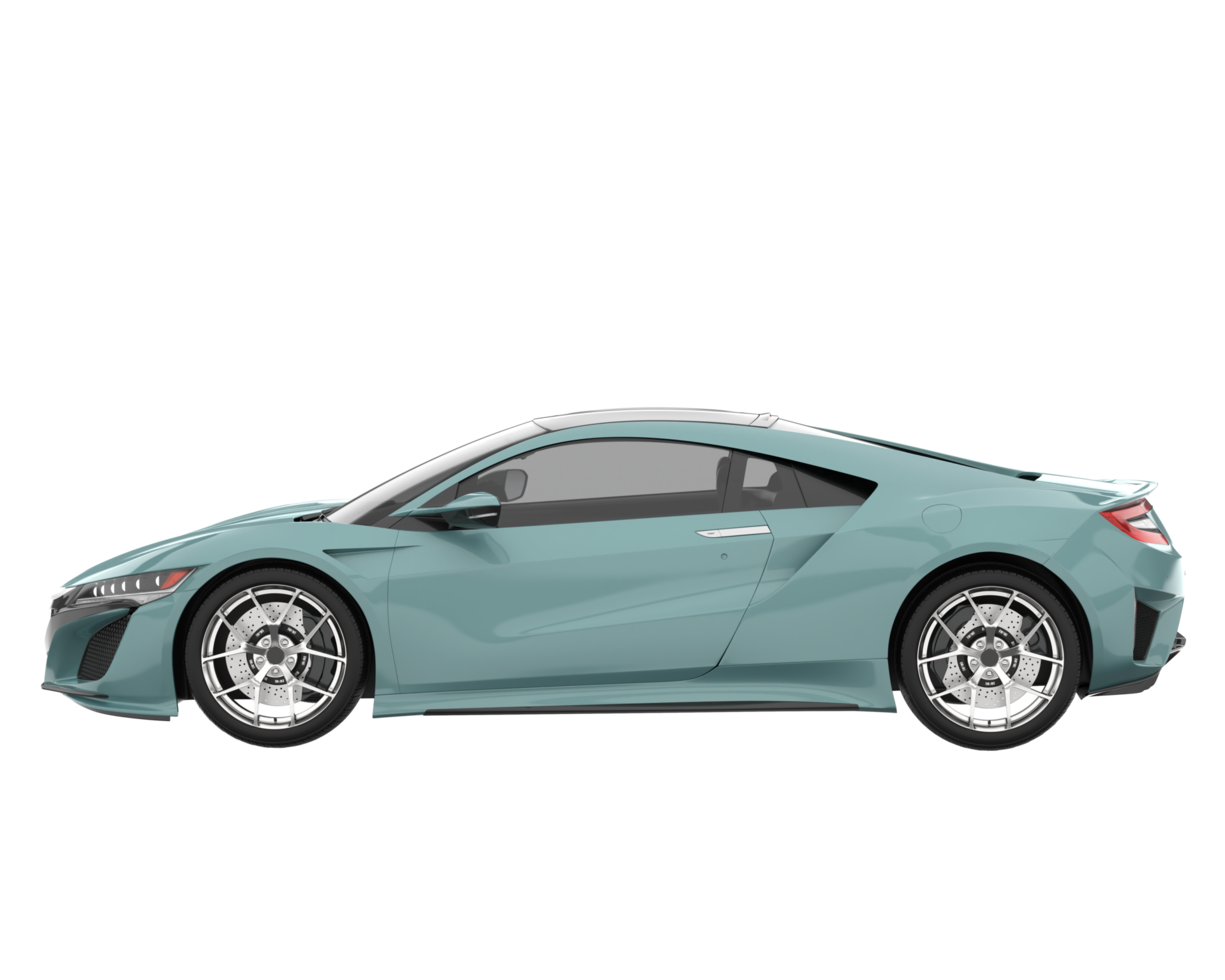 Sport car isolated on transparent background. 3d rendering - illustration png