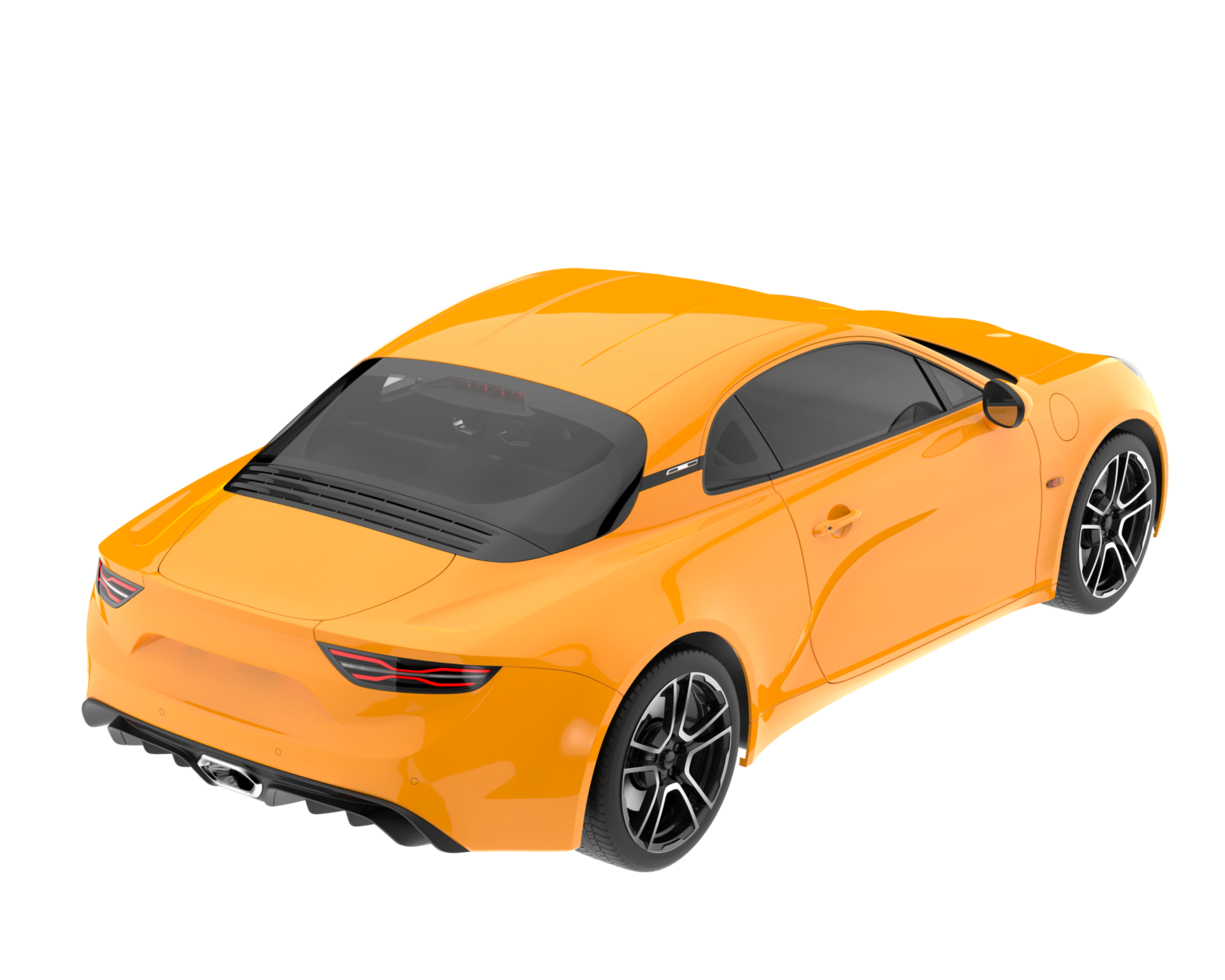 Sport car isolated on transparent background. 3d rendering - illustration png