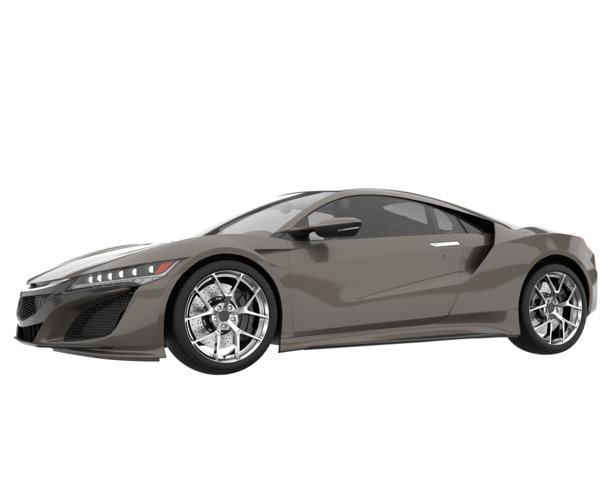 Sport car isolated on transparent background. 3d rendering - illustration png