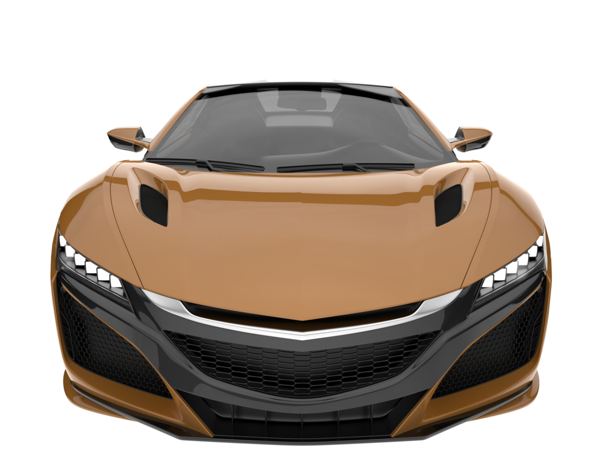 Sport car isolated on transparent background. 3d rendering - illustration png