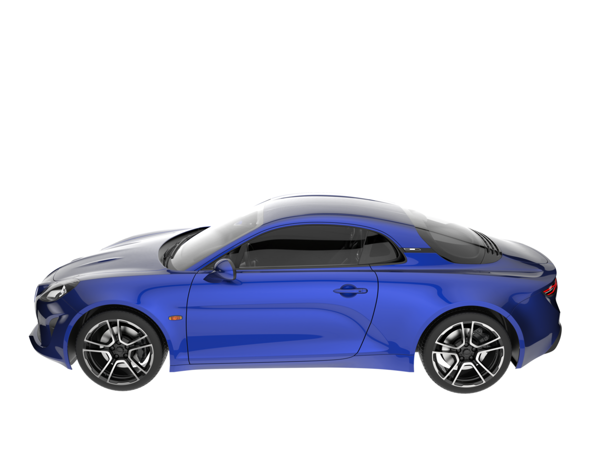 Sport car isolated on transparent background. 3d rendering - illustration png