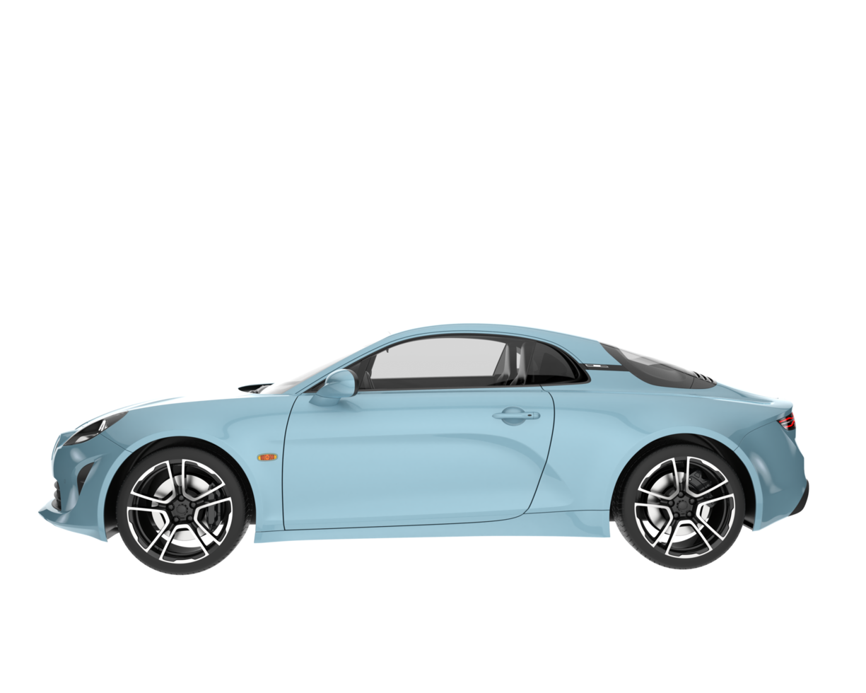 Sport car isolated on transparent background. 3d rendering - illustration png