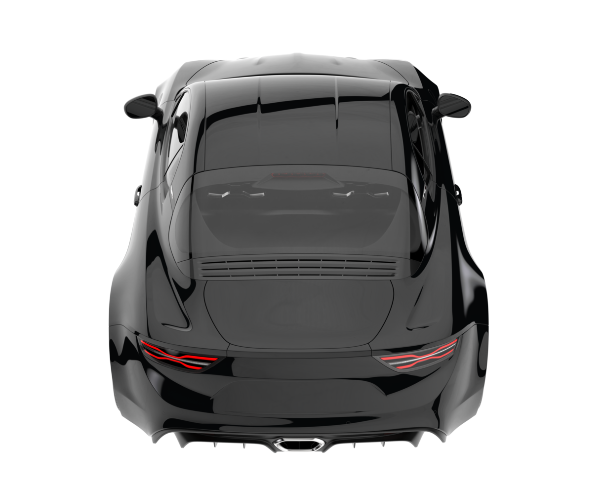 voiture de sport isolée sur fond transparent. rendu 3d - illustration png