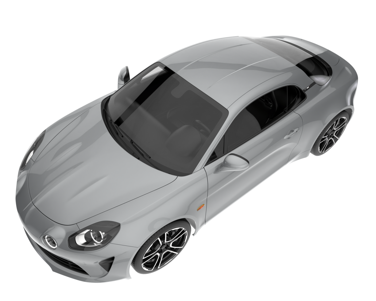 Sport car isolated on transparent background. 3d rendering - illustration png