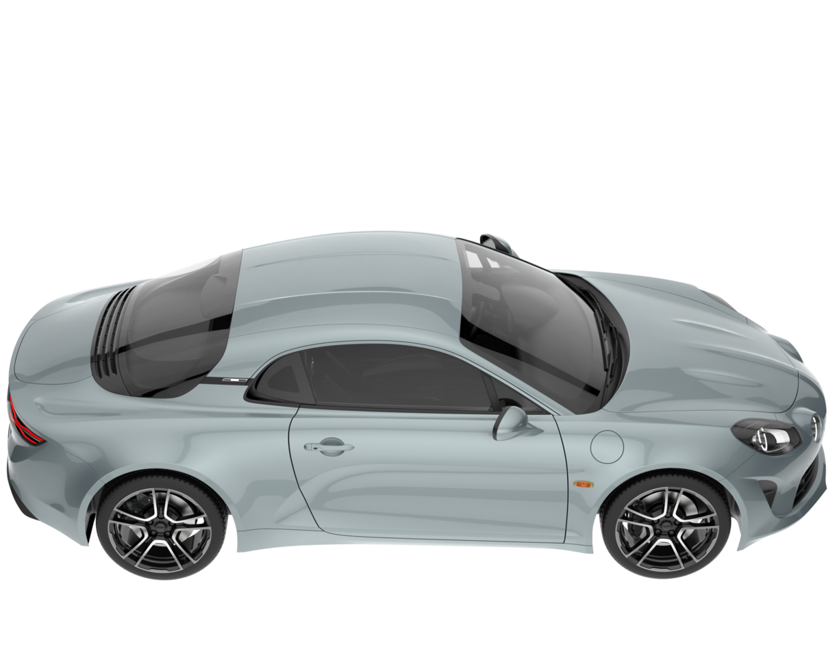 Sport car isolated on transparent background. 3d rendering - illustration png