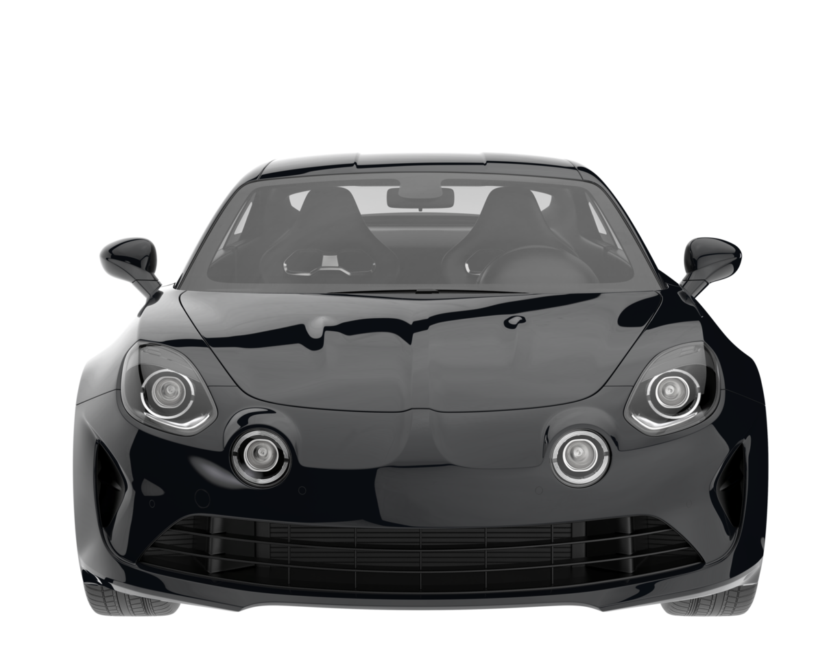 Sport car isolated on transparent background. 3d rendering - illustration png