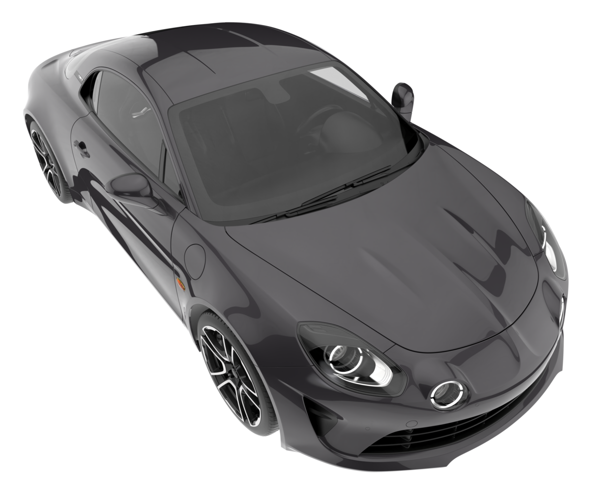 Sport car isolated on transparent background. 3d rendering - illustration png