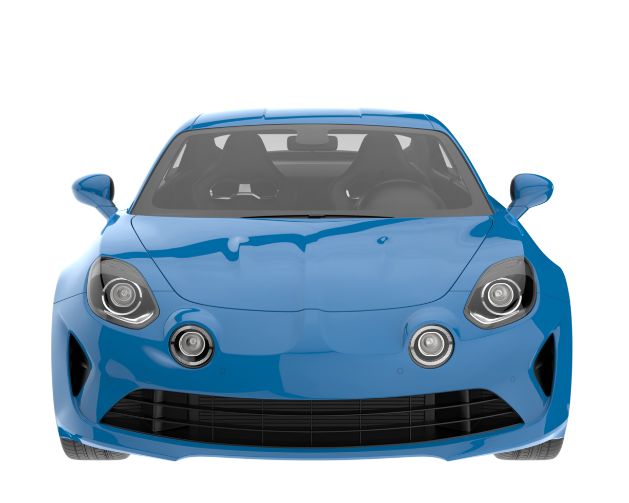 Sport car isolated on transparent background. 3d rendering - illustration png