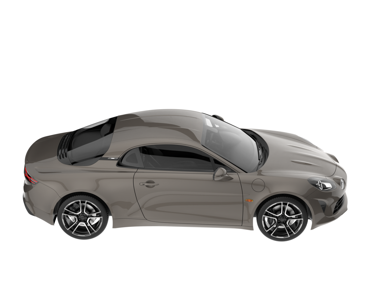 Sport car isolated on transparent background. 3d rendering - illustration png