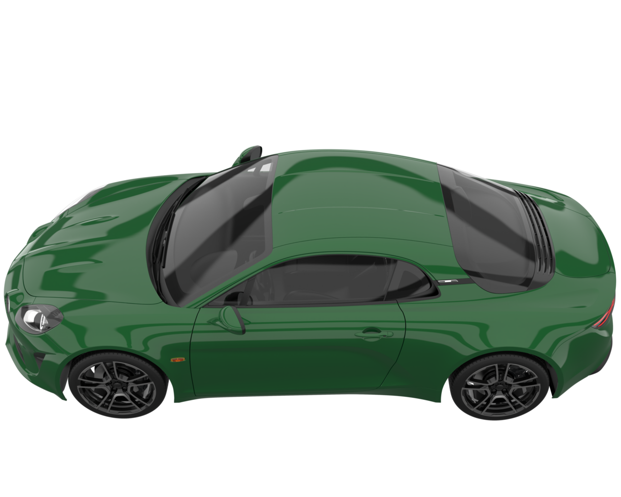 Sport car isolated on transparent background. 3d rendering - illustration png